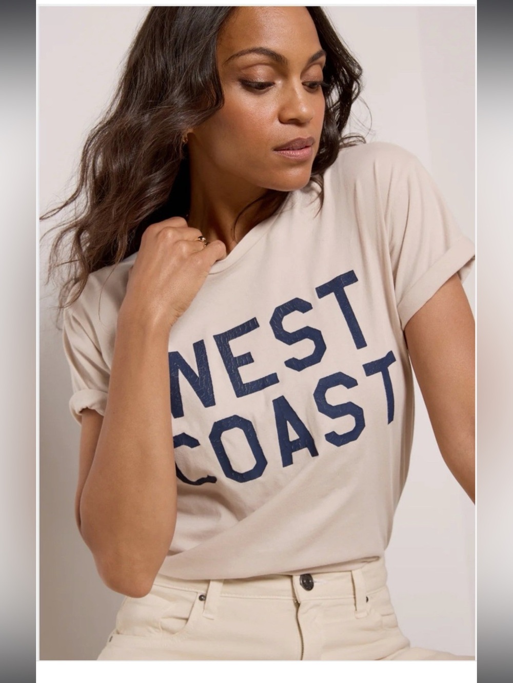Retro brand Los Angeles WEST COAST tee Evereve cotton